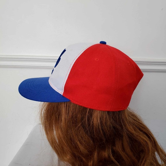 Vintage Montreal Expos Trucker Hat Snapback Mesh Blue Red White - Picture 4 of 7